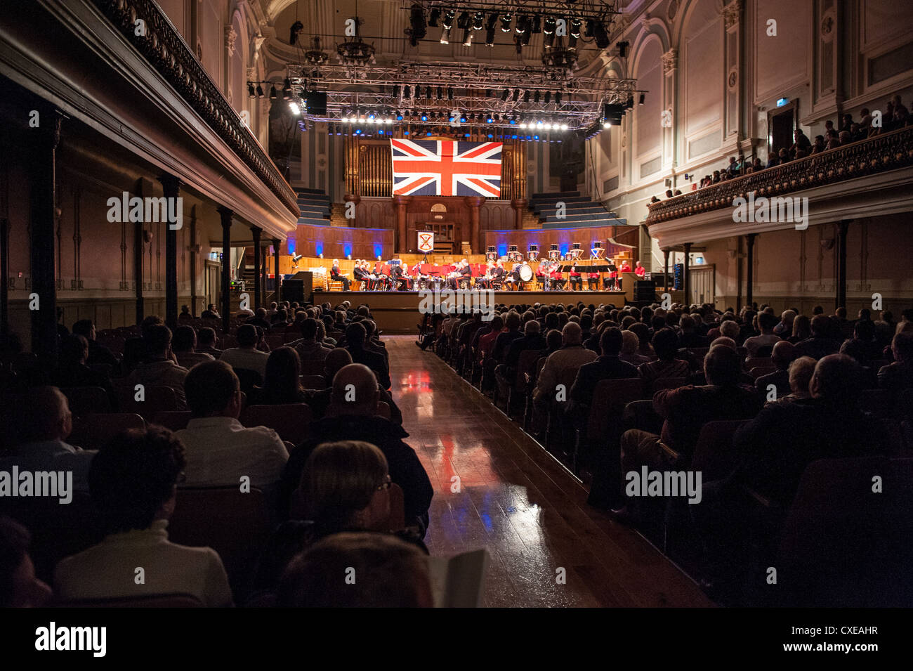 Anima di una nazione concerto, a Belfast, in zona Ulster Hall segna il centenario dell Ulster alleanza. Foto Stock