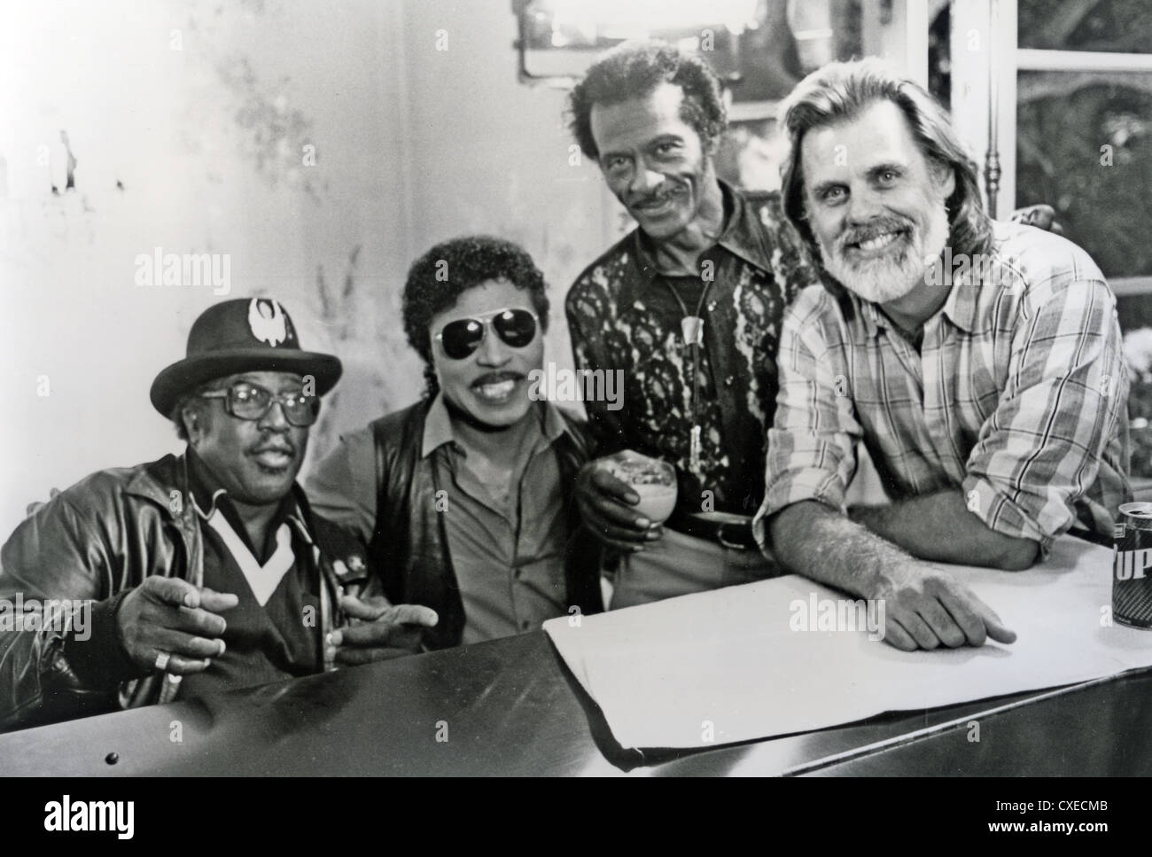 CHUCK BERRY Ave ! Ave ! ROCK 'N' Roll 1987 film universale con da sinistra: Bo Diddley, Little Richard, Chuck Berry Foto Stock