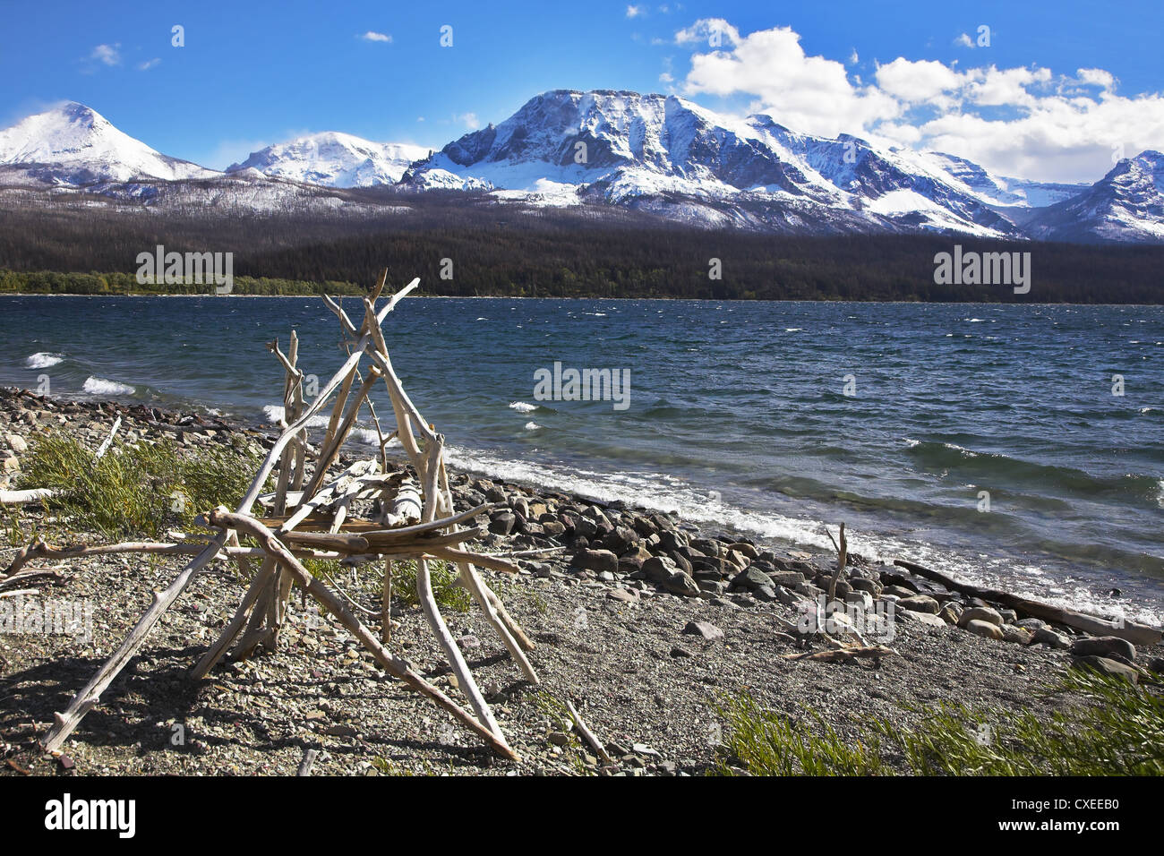 Rituale indiano americano costruzione Foto Stock