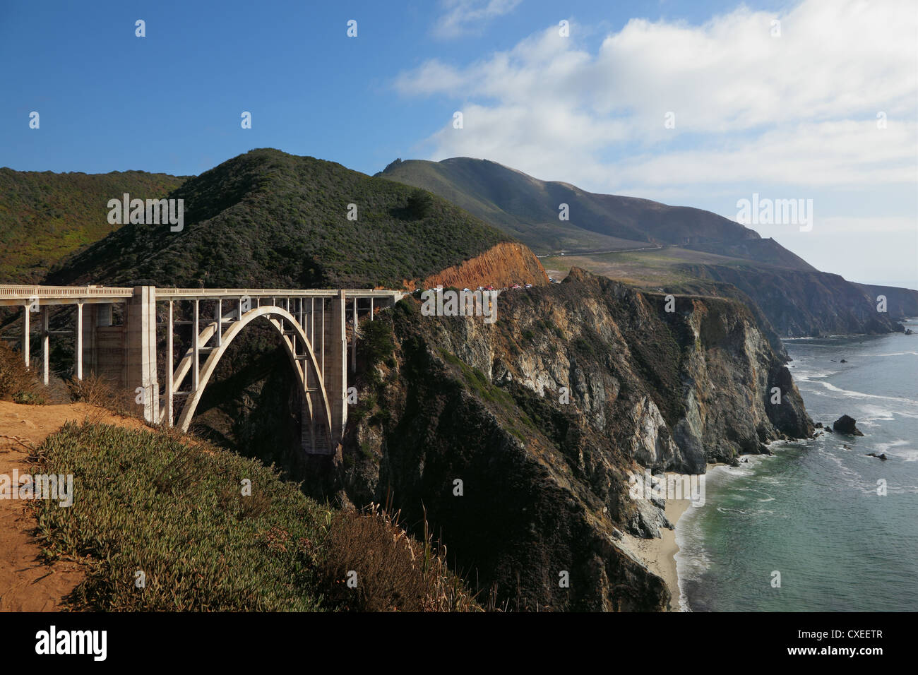 Il ponte dell'autostrada costiera Foto Stock