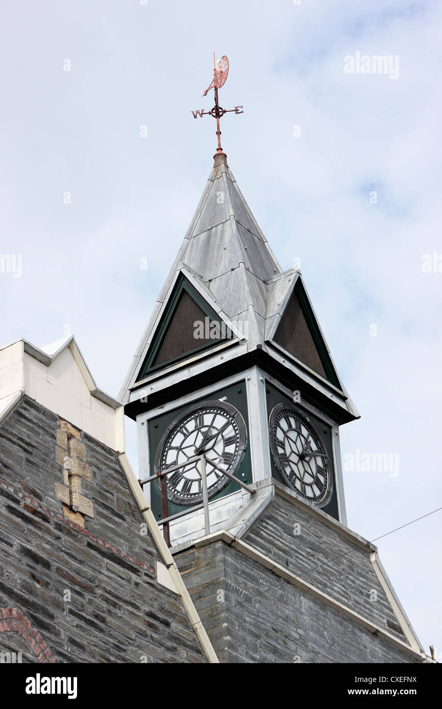Cardigan Guildhall orologio Foto Stock