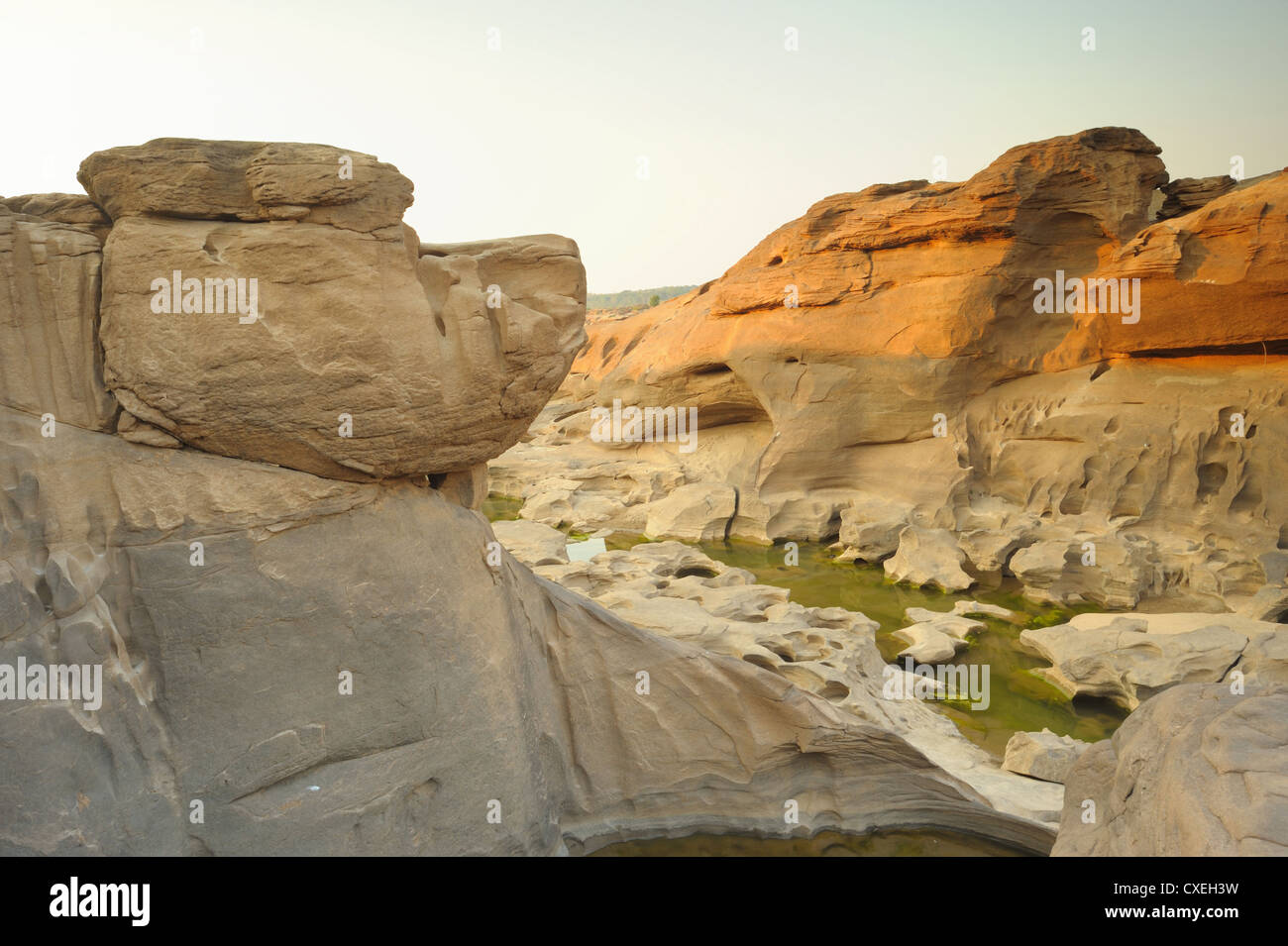 La luce su tre mila sventolando ,questo viaggio è guardare come il Grand Canyon in Ubon Ratchathani , della Thailandia Foto Stock