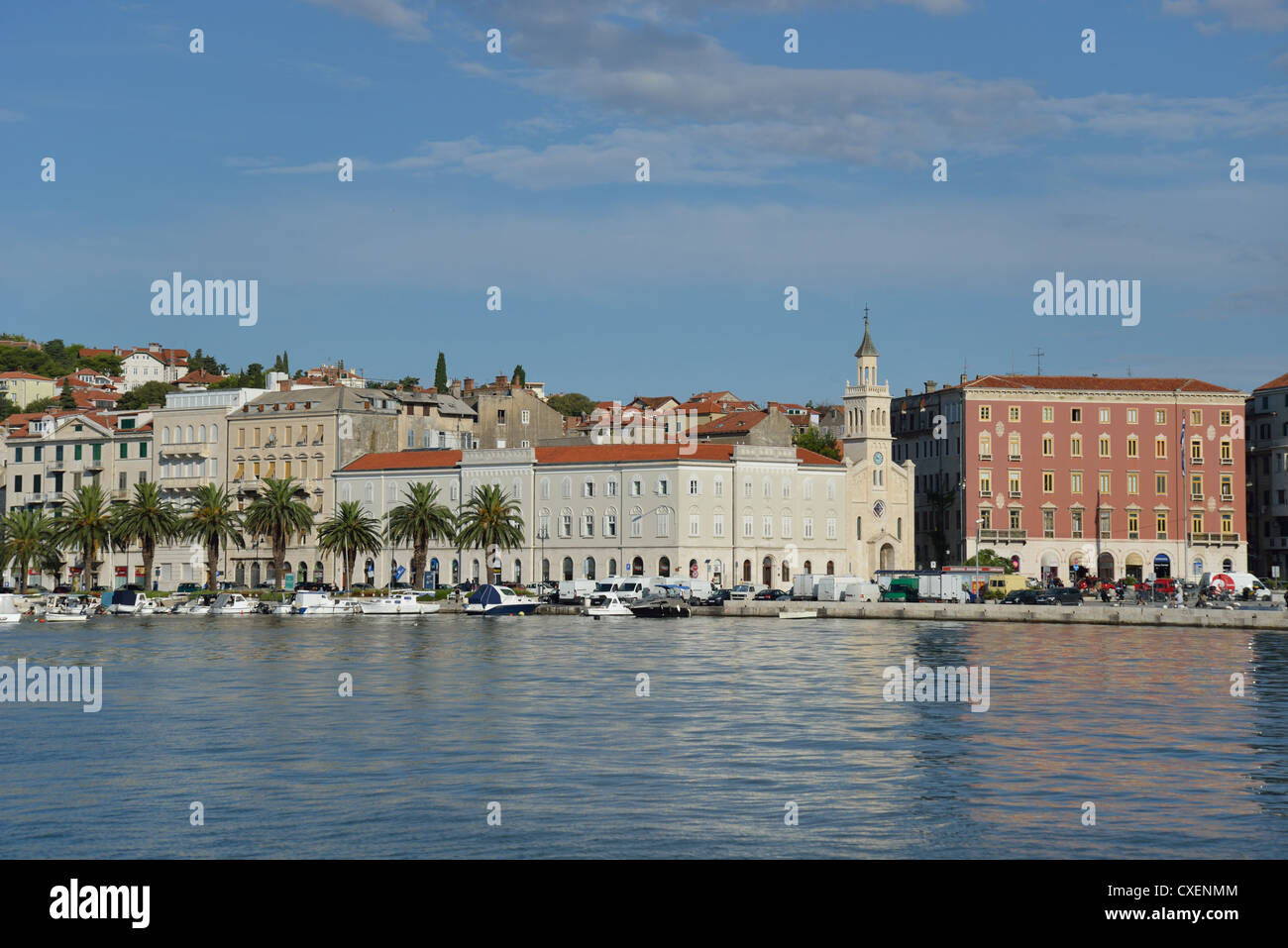 Il Riva Waterfront, Split, Split-Dalmatia County, Croazia Foto Stock