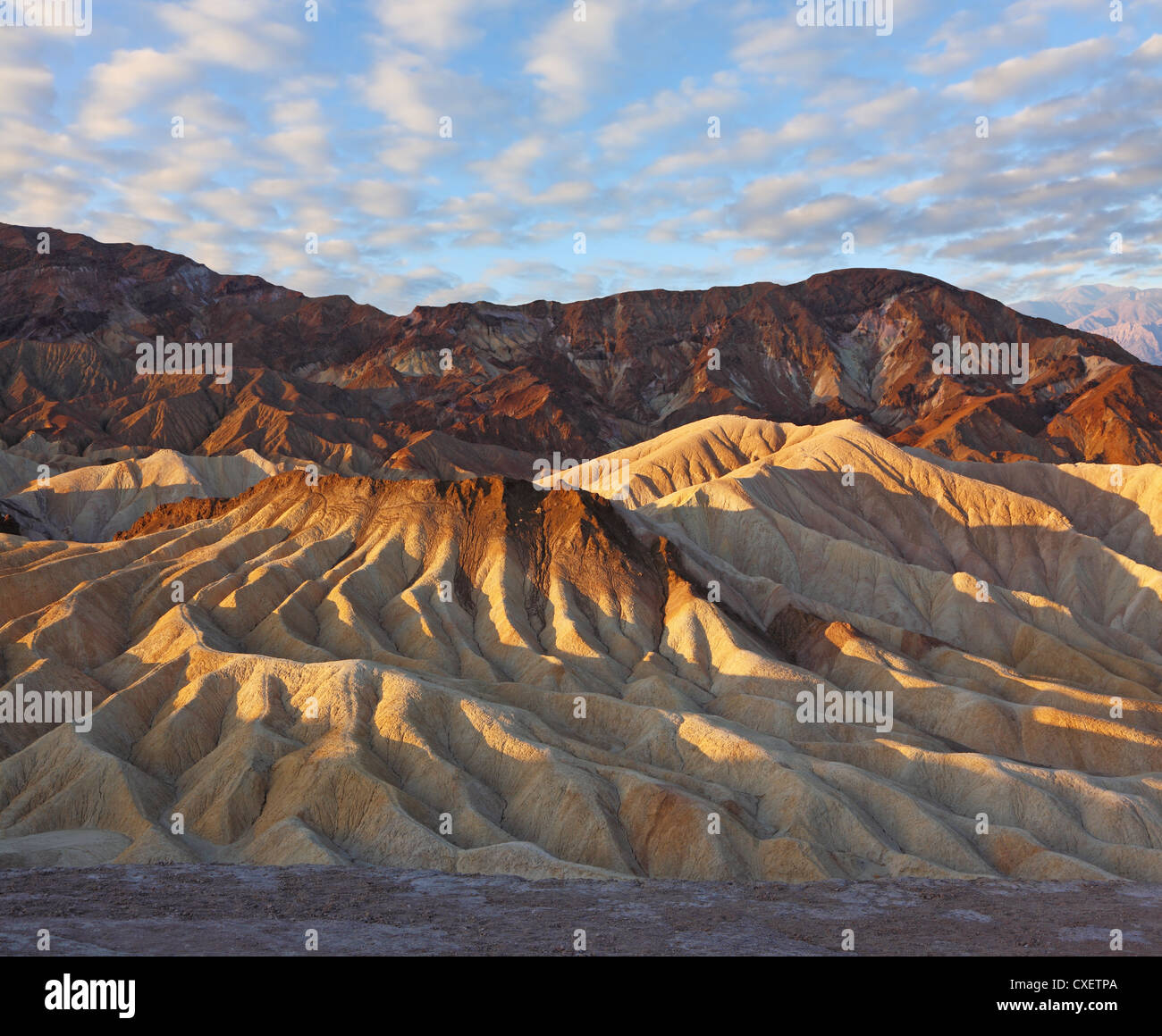 La sezione della Death Valley in California Foto Stock
