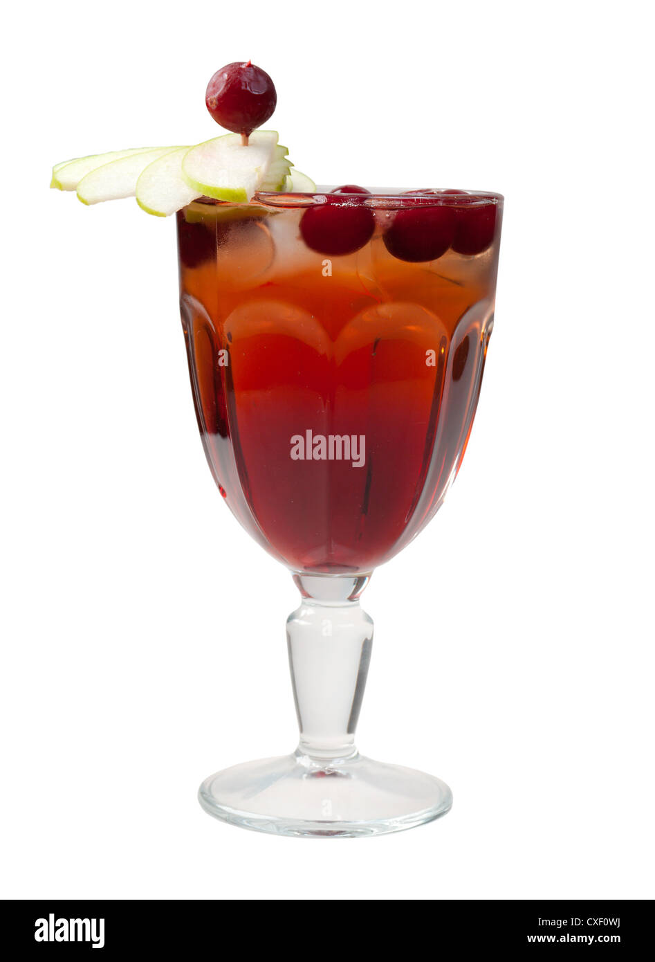 Cocktail a base di mirtillo palustre closeup Foto Stock