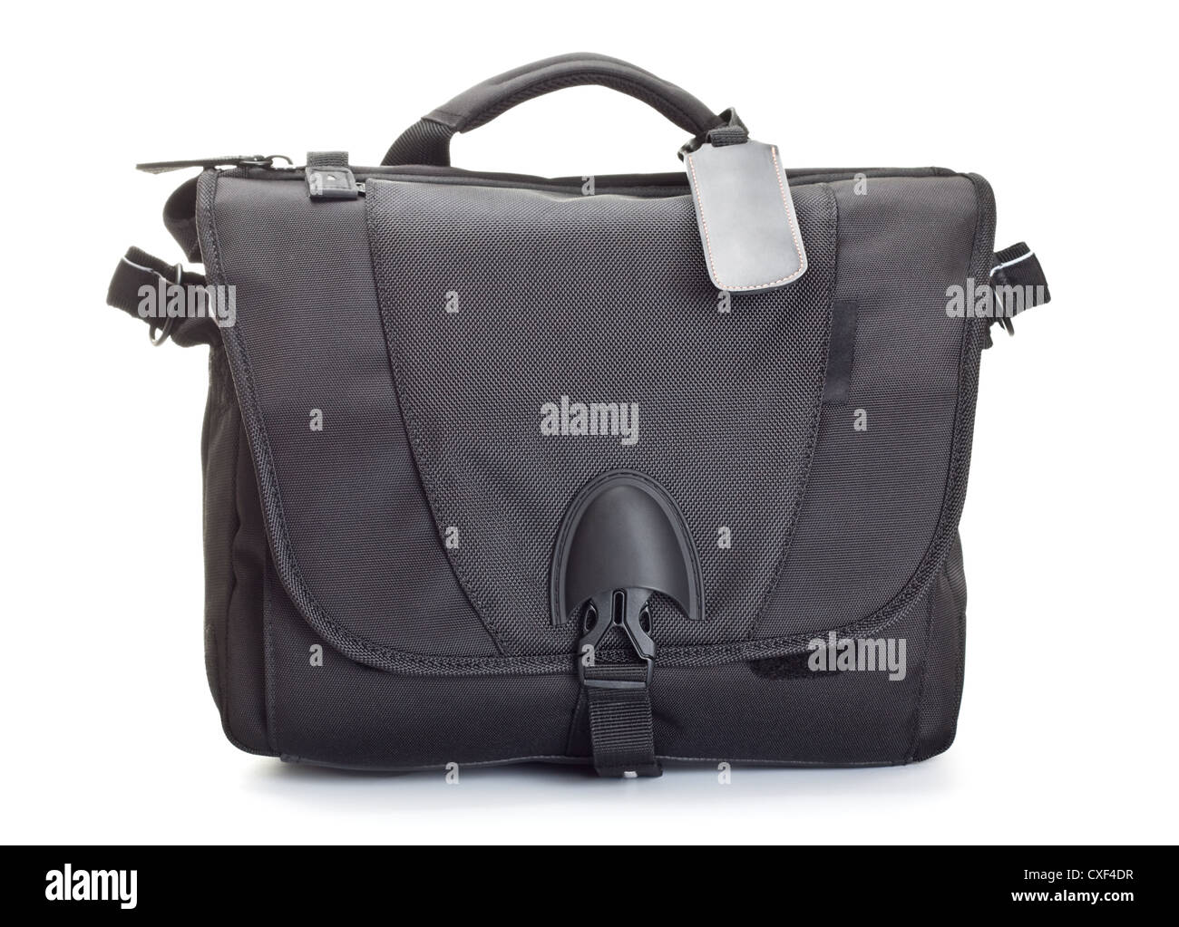 Nero borsa per accessori fotografici Foto Stock