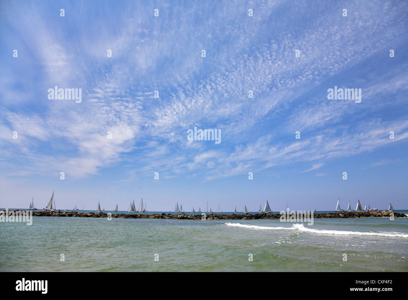 Magnifico yacht a vela Foto Stock