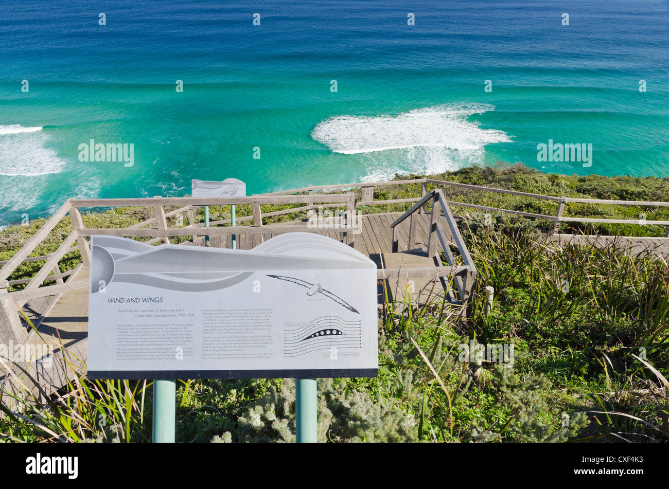 Piattaforma panoramica sul mare vicino ad Albany, Australia Occidentale Foto Stock