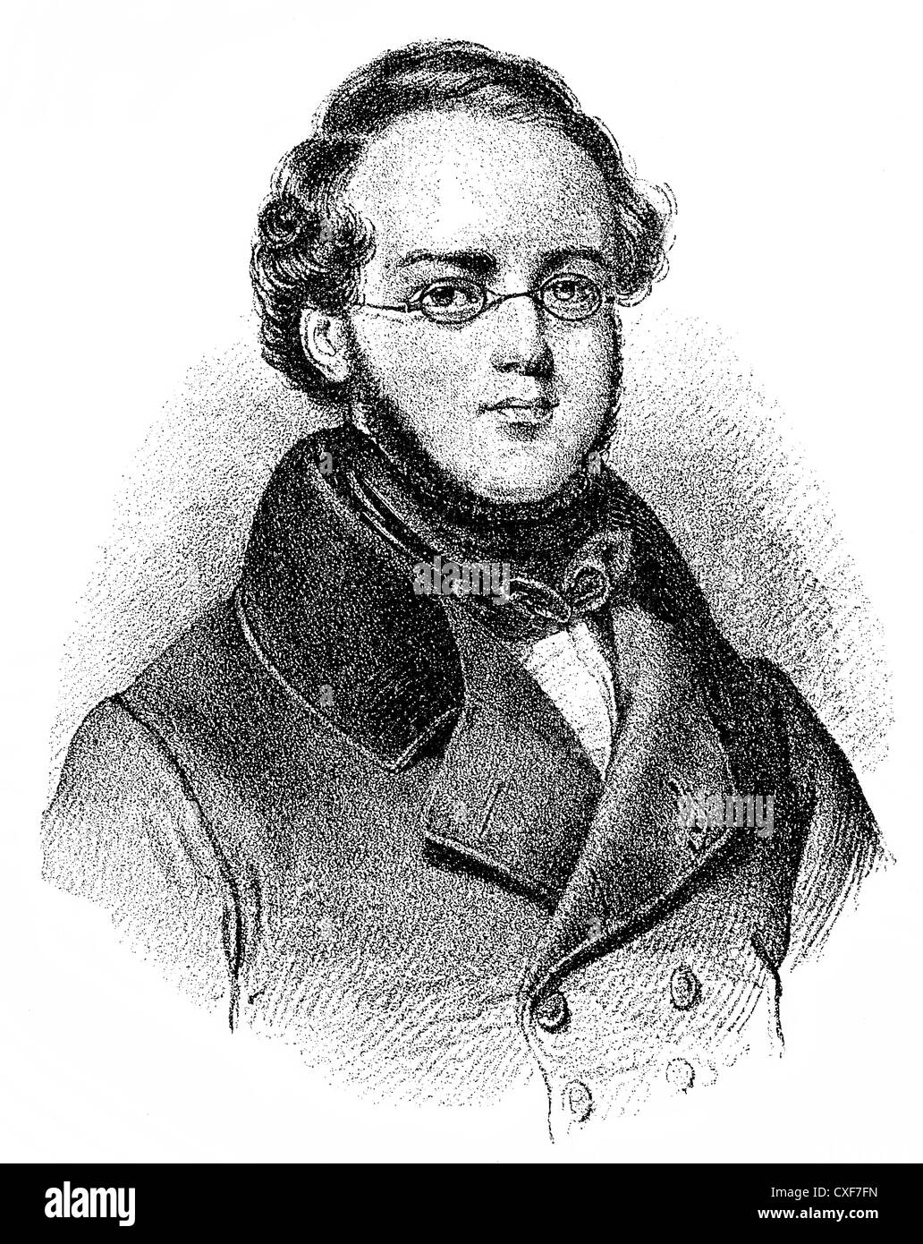 Jacques François Fromental Élie Halévy o Elias Lévy, 1799-1862, Francese del compositore e insegnante di musica, Foto Stock