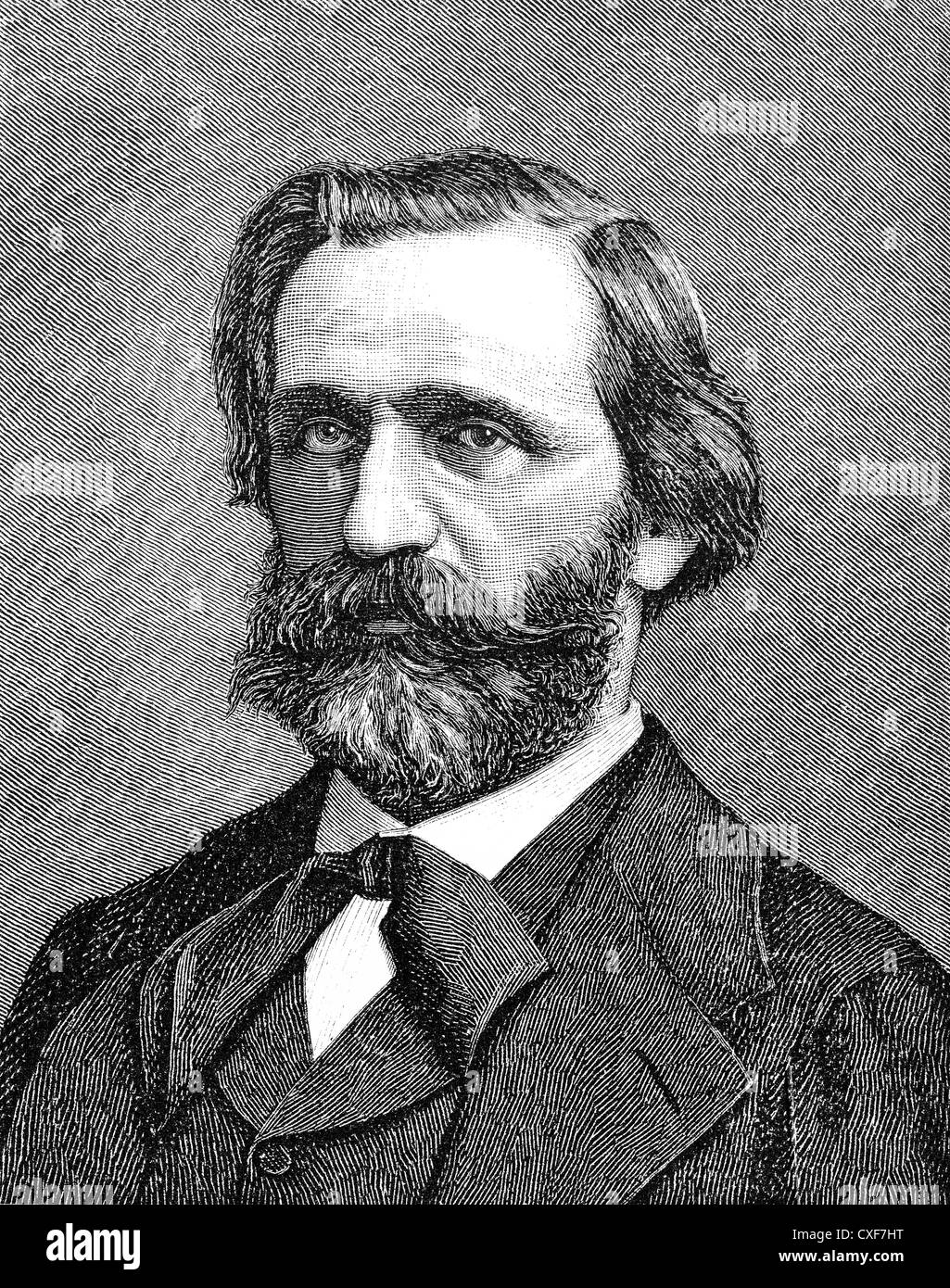 Giuseppe Fortunino Francesco Verdi, 1813-1901, compositore italiano Foto Stock