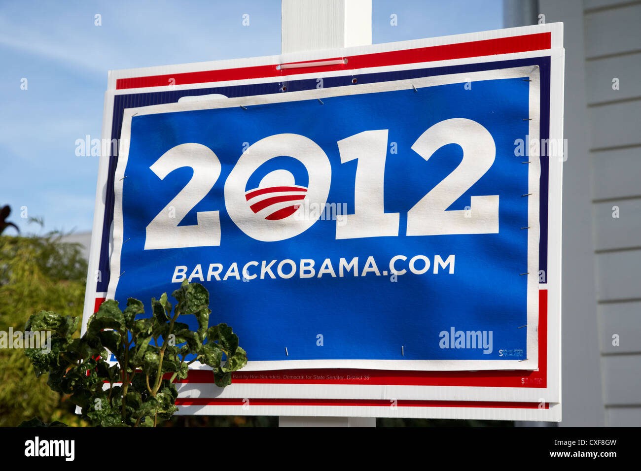 Barack Obama 2012 elezioni presidenziali americane poster florida usa Foto Stock