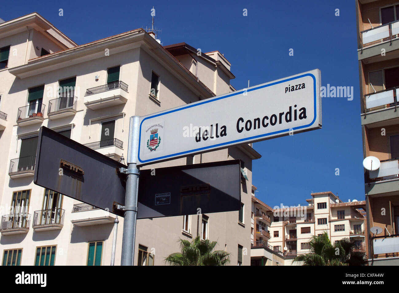 L'della Concordia a Salerno Italia Europa Foto Stock