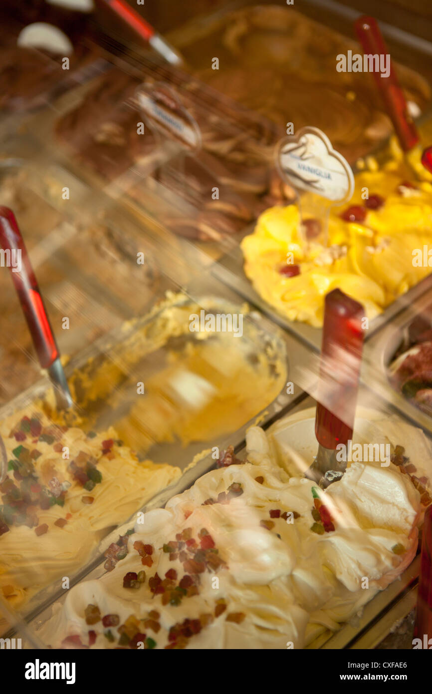 Italiano di gelati, Italia Foto Stock