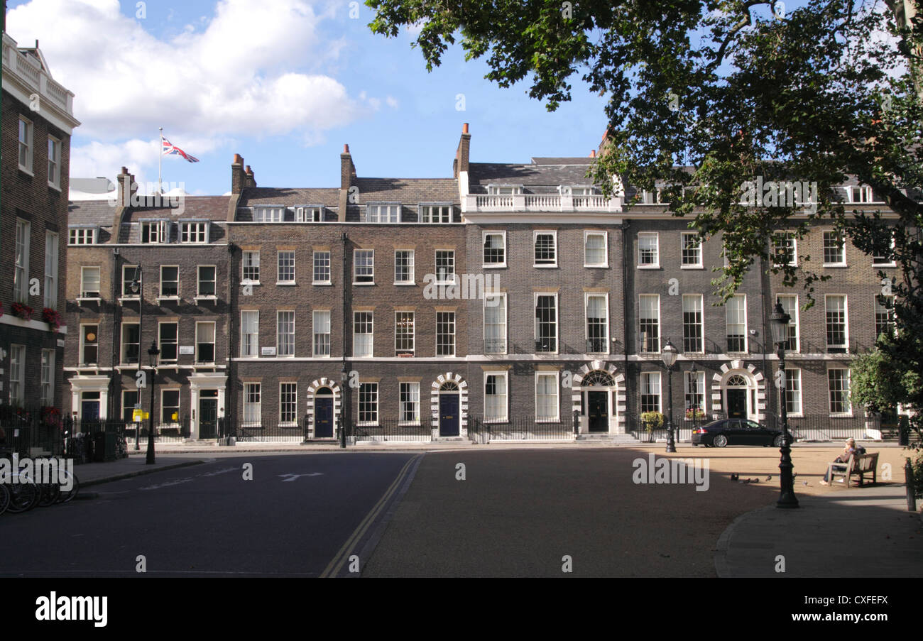 Bedford Square Bloomsbury a Londra Foto Stock