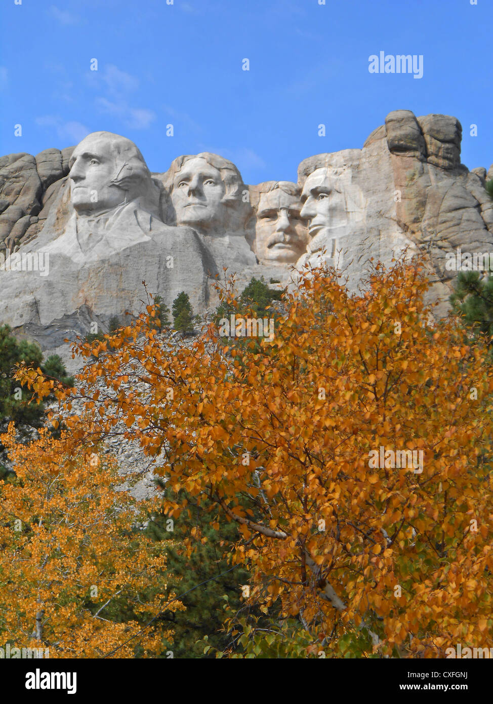 Mt Rushmore, South Dekota in autunno Foto Stock
