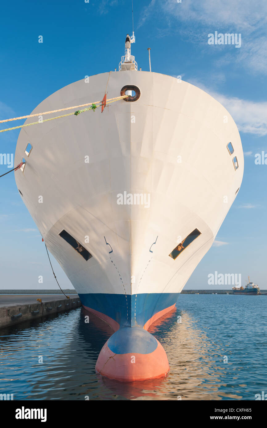 Bow secca di nave da carico Foto Stock