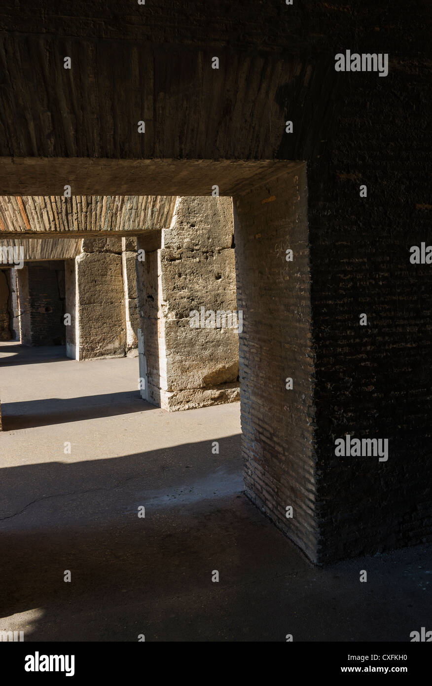 Colosseo interno, Roma, Italia, Italia, Europa Foto Stock
