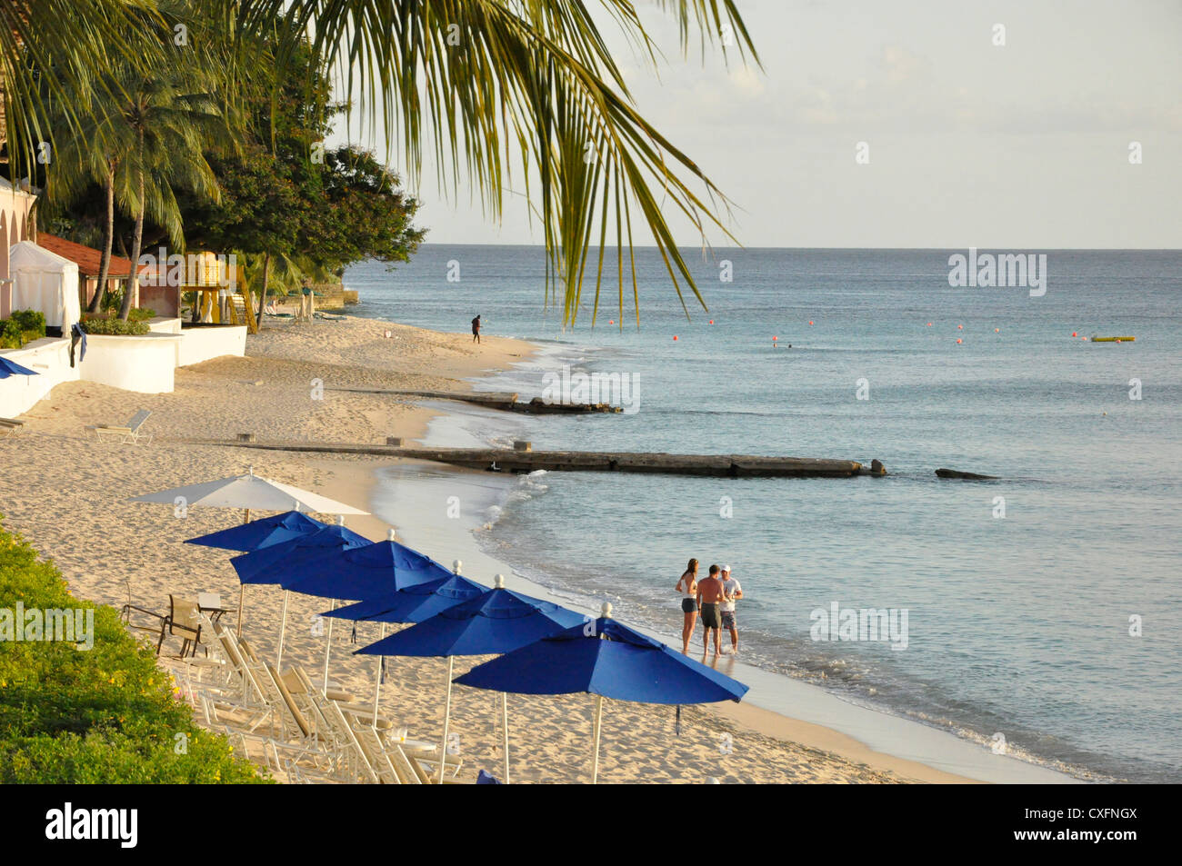 Royal Pavilion Barbados Beach Holiday Maker Foto Stock
