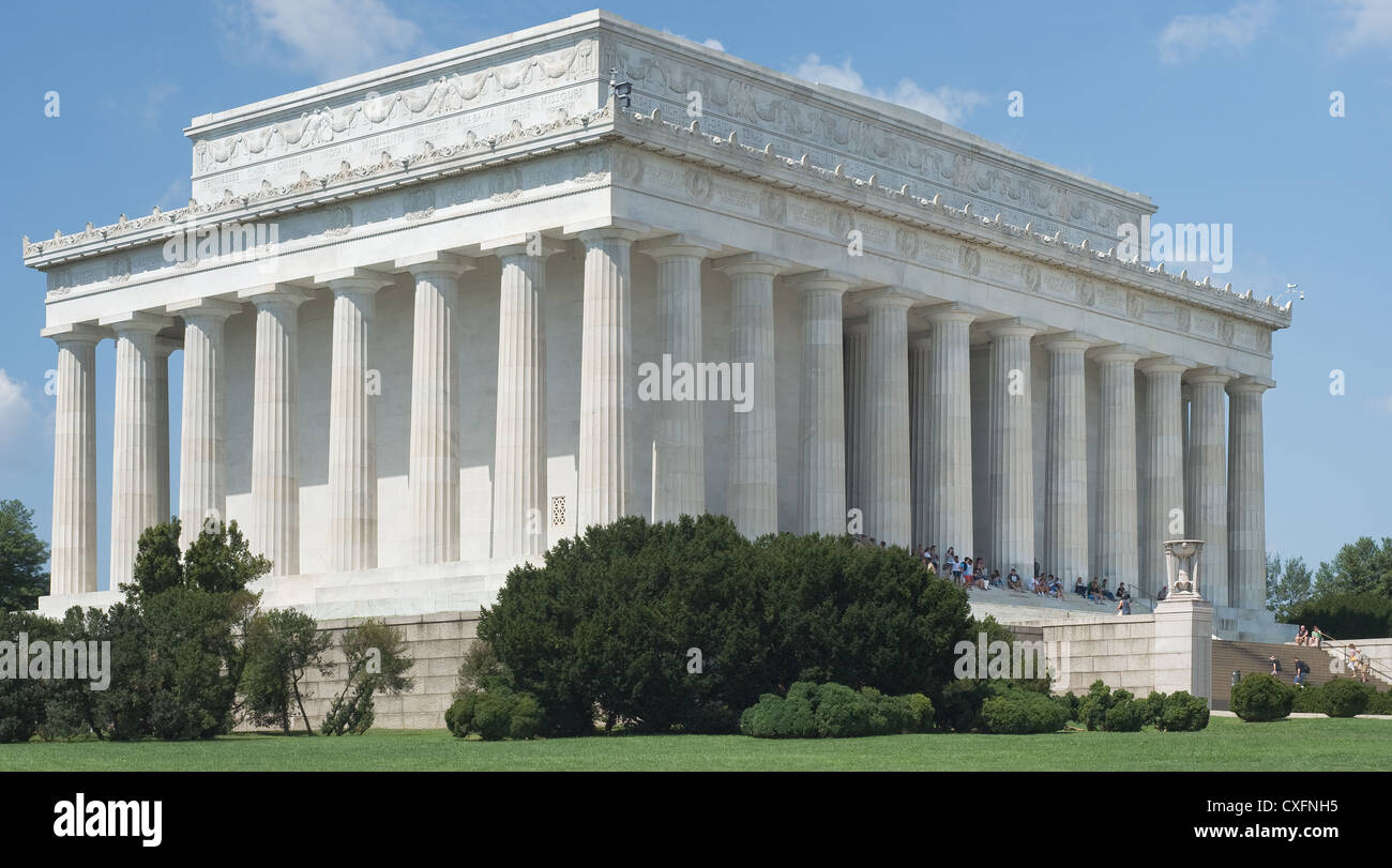 Abramo Lincoln Memorial a Washington DC Foto Stock