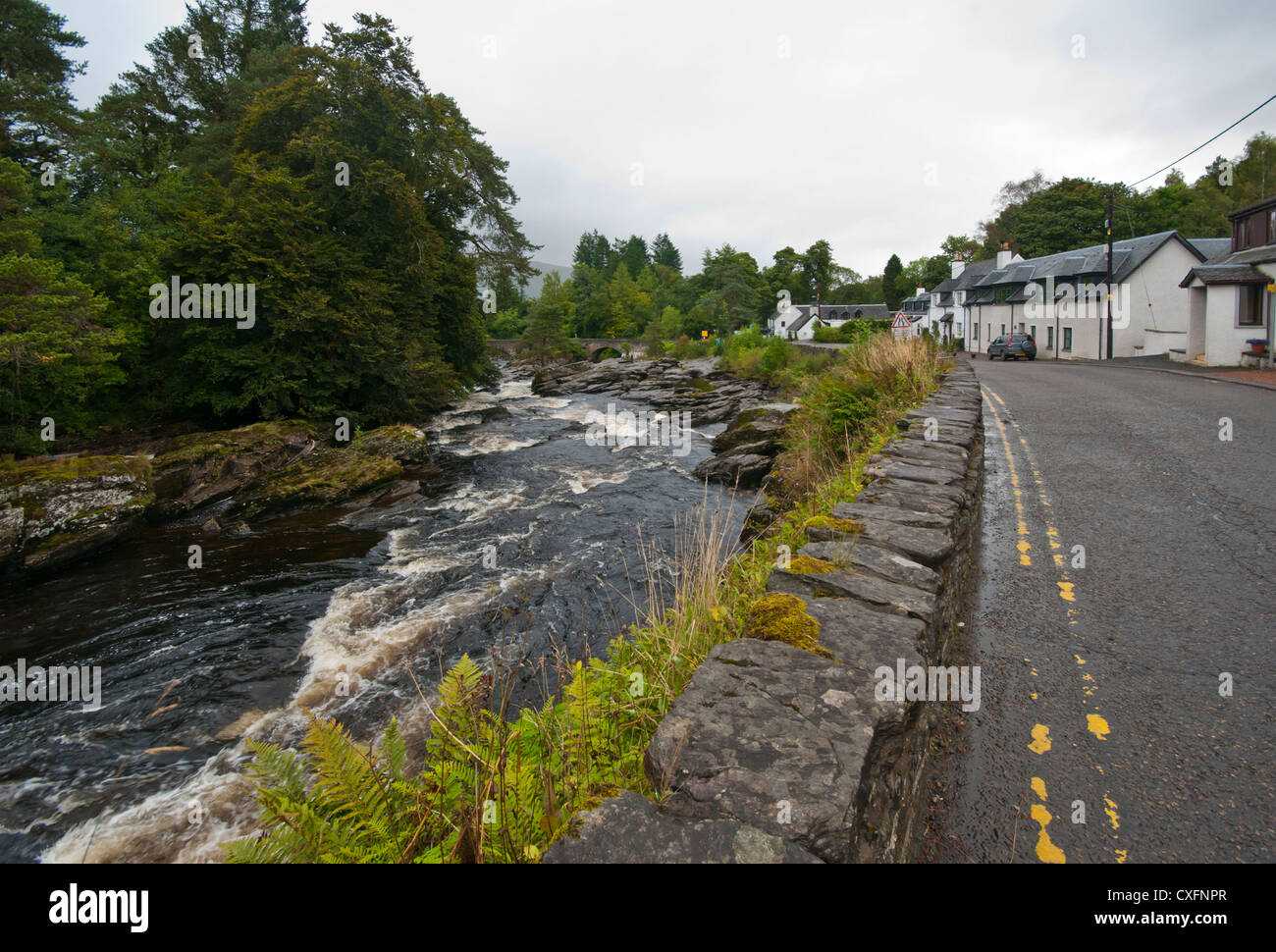 Le Cascate di Dochart Killin Stirling Foto Stock