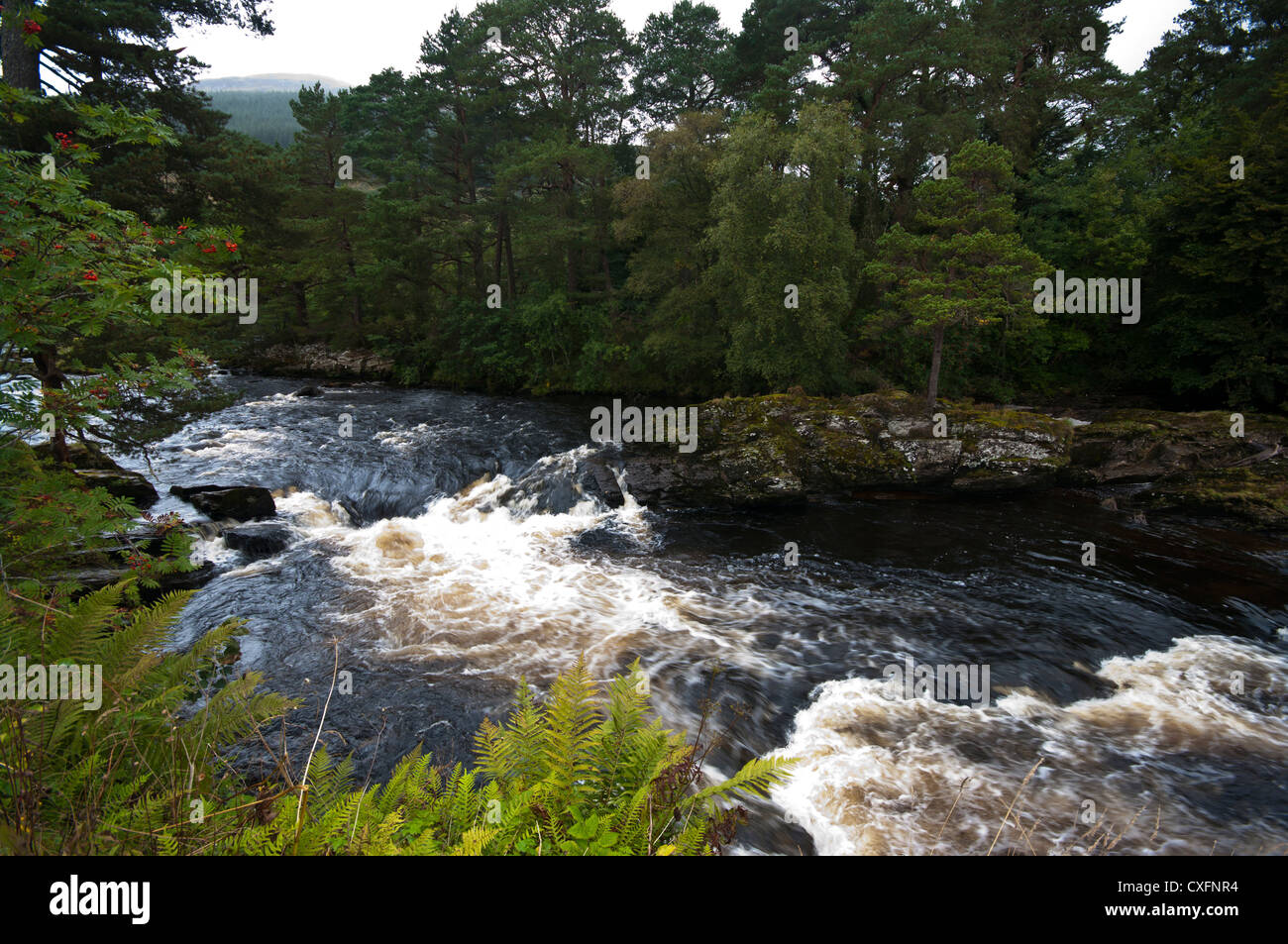Le Cascate di Dochart Killin Stirling Foto Stock
