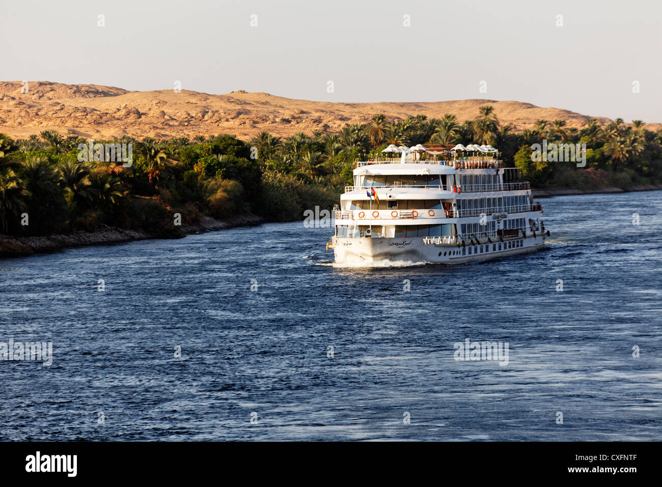 Crociera sul Nilo nave Foto Stock