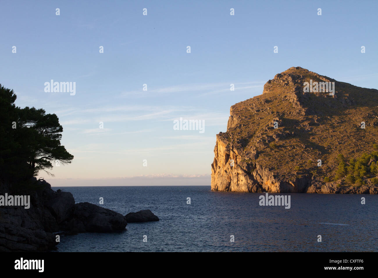 Sa Calobra Serra de Tramuntana, Maiorca Isole Baleari Spagna Foto Stock