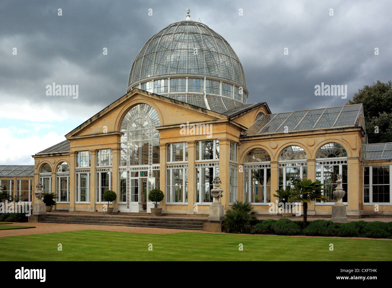 Syon House, grande conservatorio (1830), LONDRA, REGNO UNITO Foto Stock