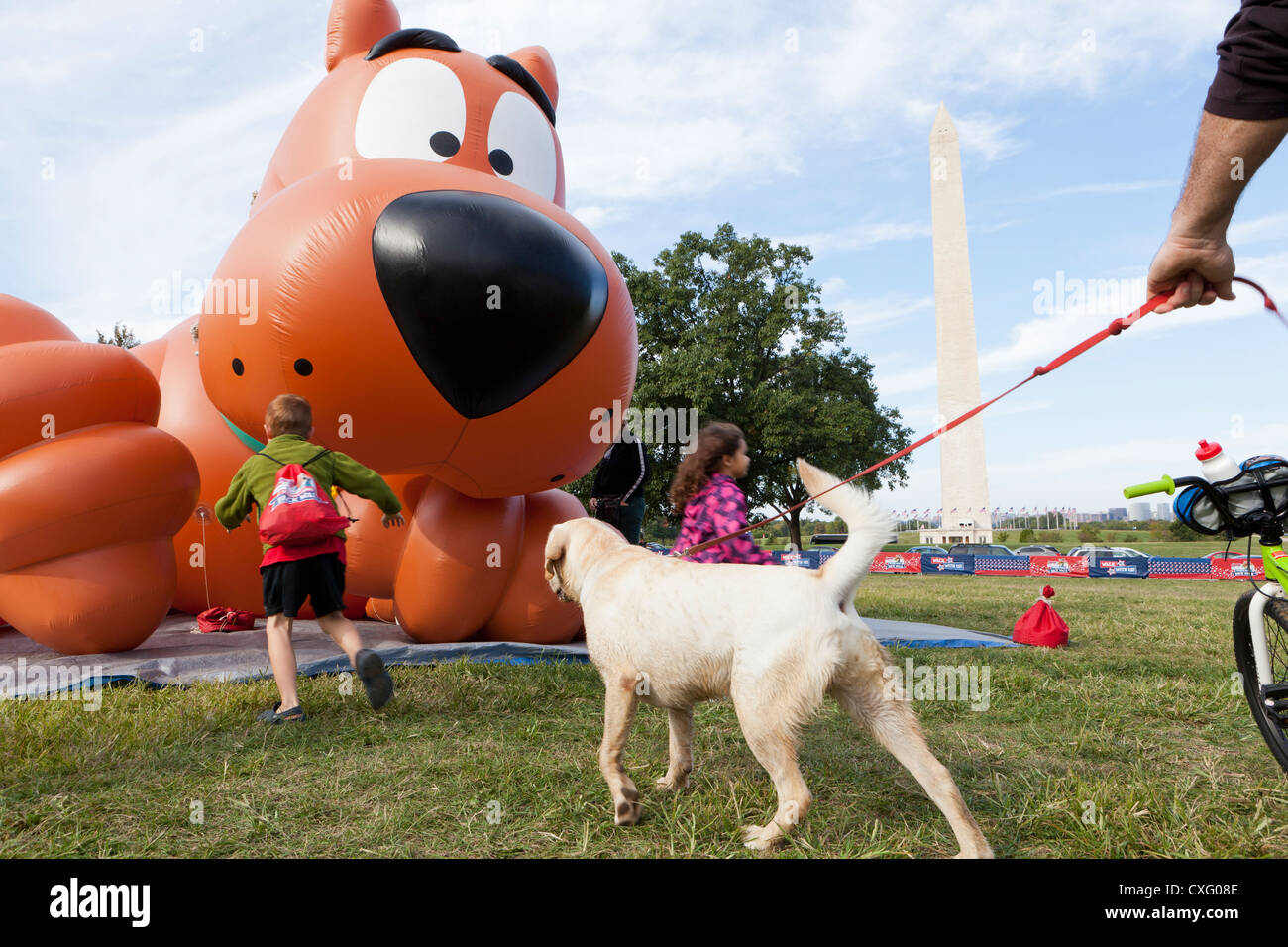Grande Scooby Doo carattere a palloncino Foto Stock