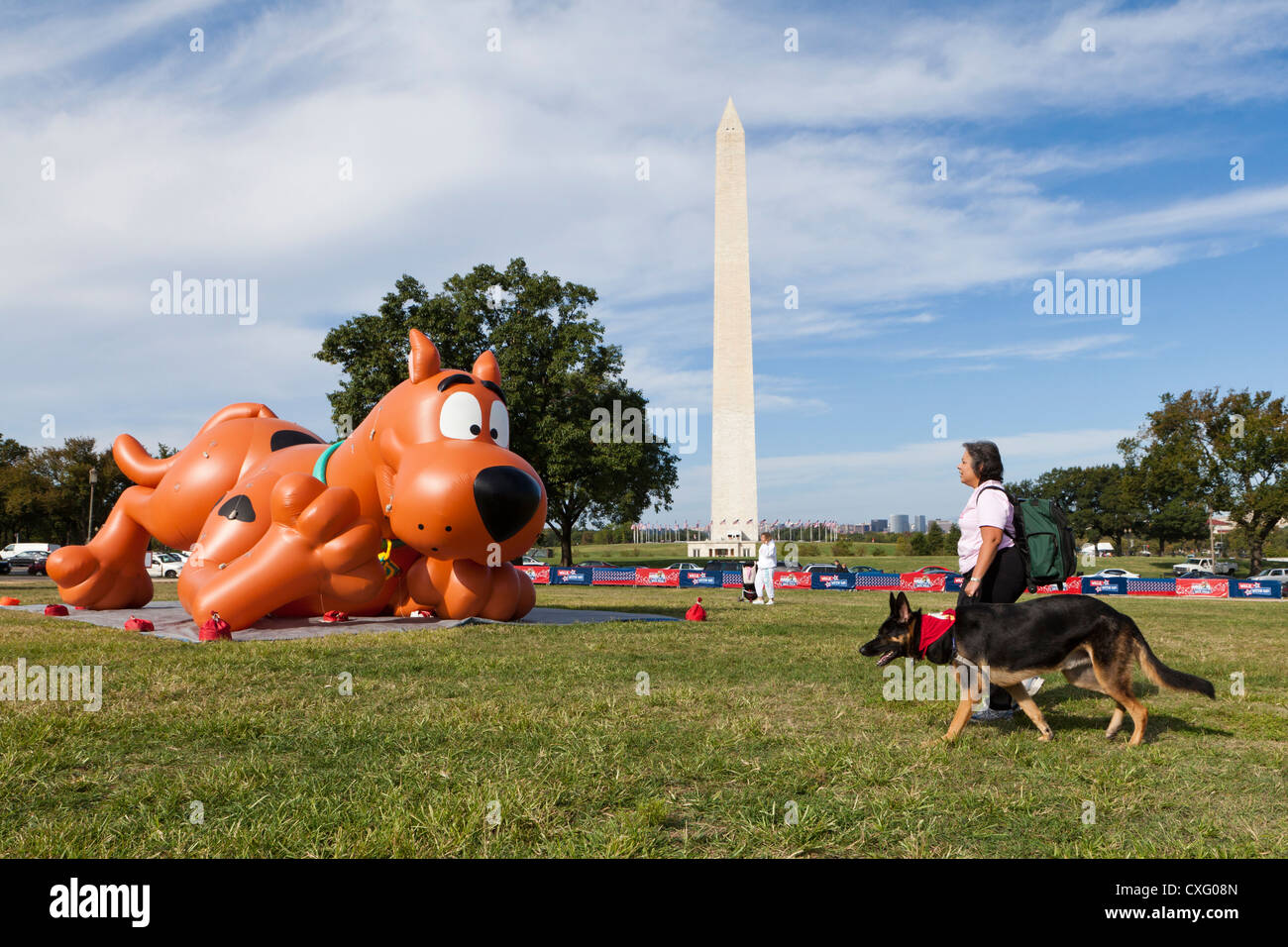 Grande Scooby Doo carattere a palloncino Foto Stock