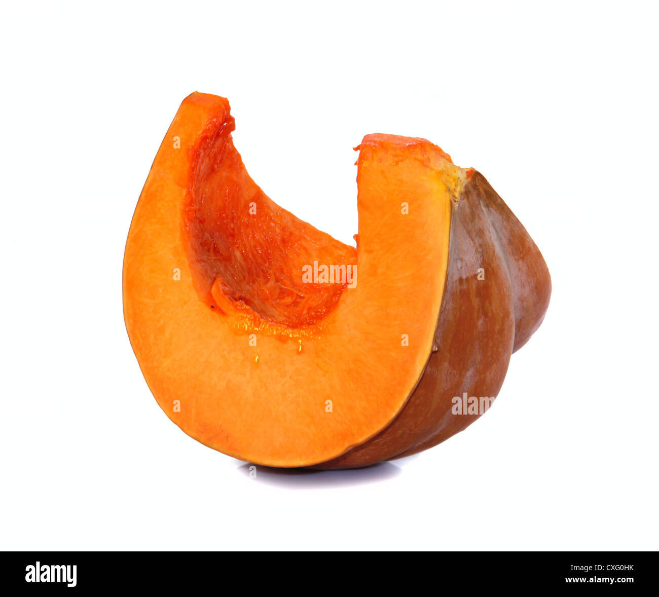 Un pezzo di zucca Foto Stock