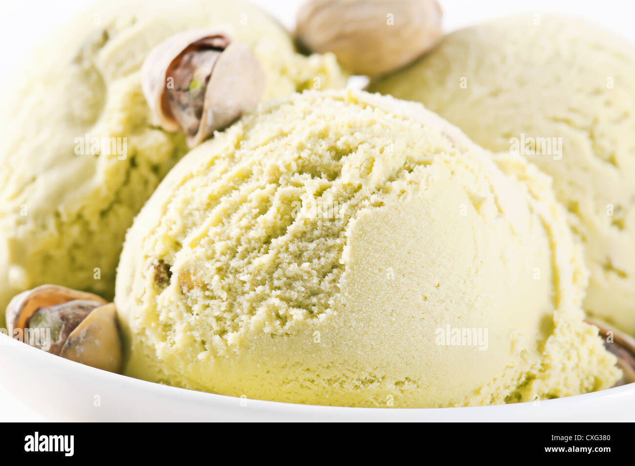 Pictachio gelato Foto Stock