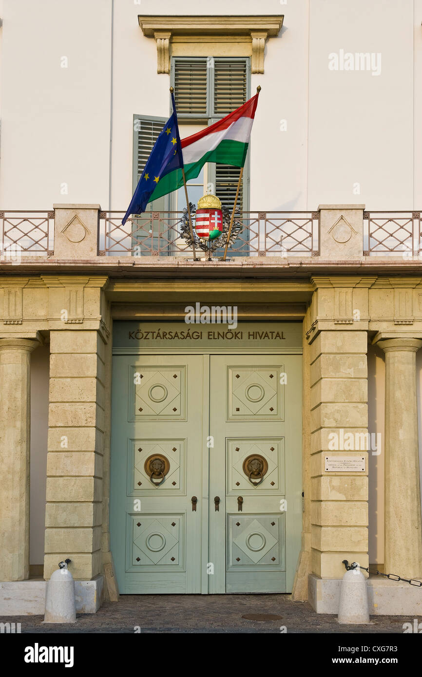 Ungheria, Budapest, Castle Hill District, Presidente della residenza Foto Stock