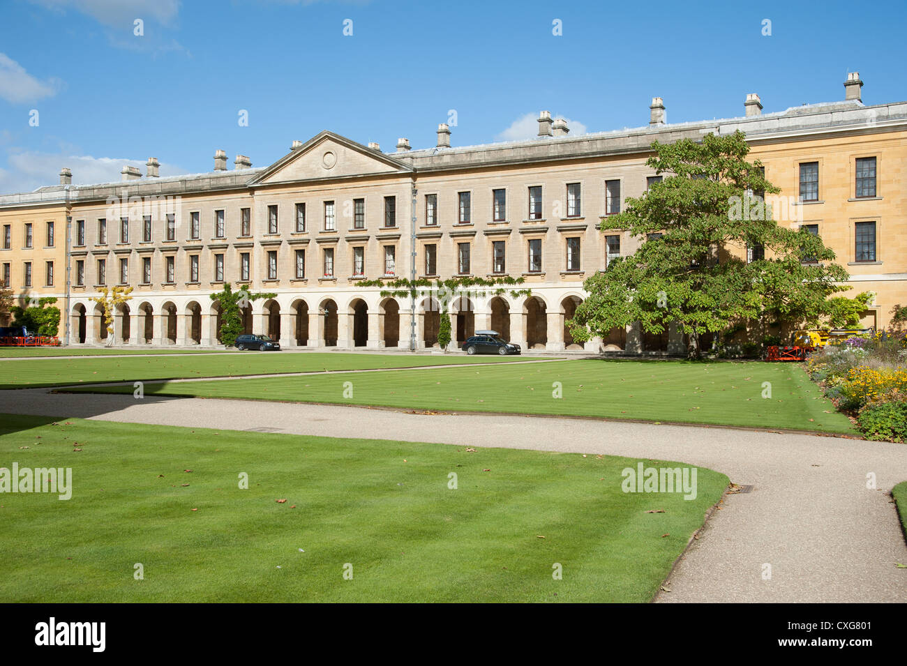 Il nuovo edificio il Magdalen College di Oxford University England Regno Unito Foto Stock