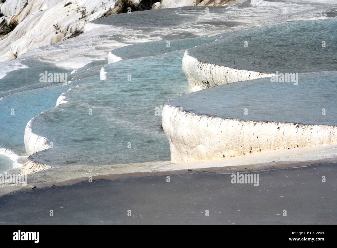 Pamukkale travertino Foto Stock