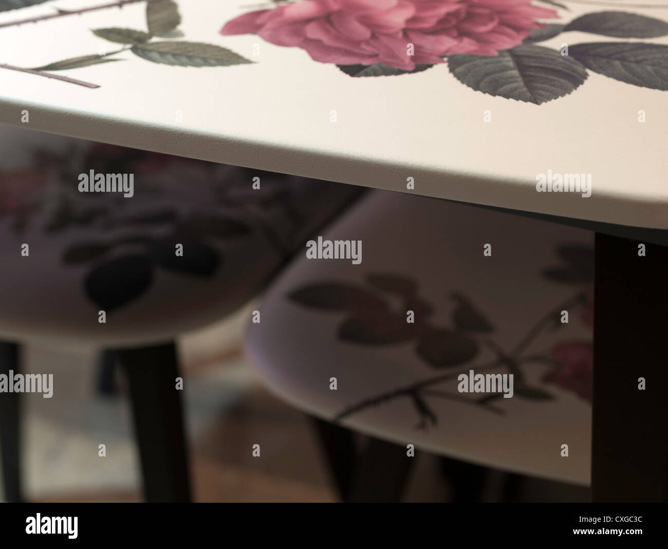 Dettaglio del Vitra è 5 ore tavolo e sedie Foto Stock