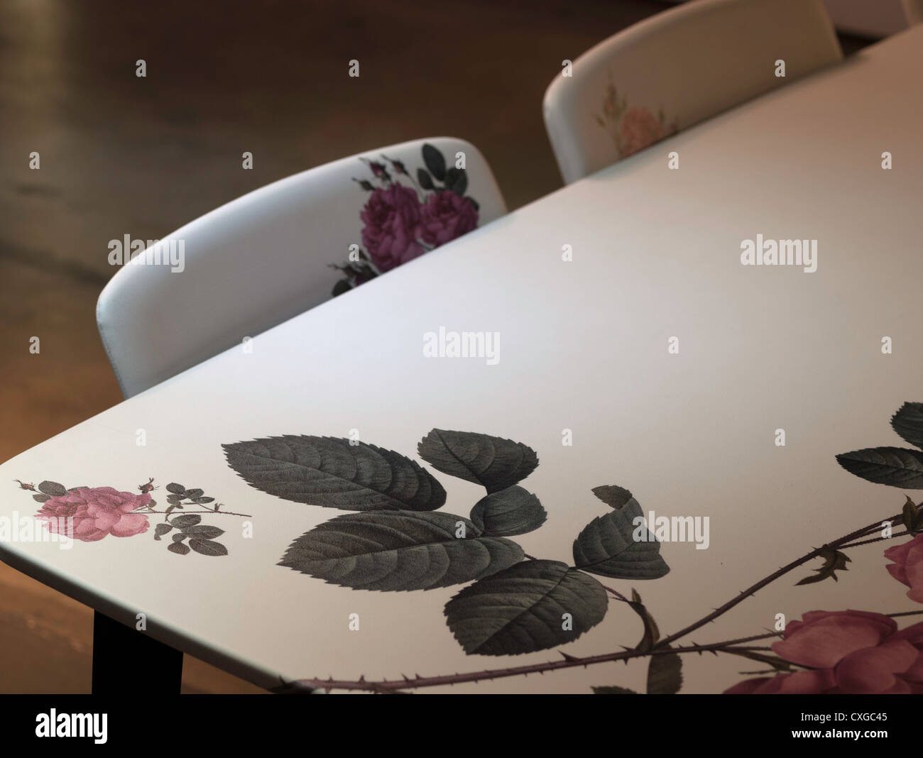 Dettaglio del Vitra è 5 ore tavolo e sedie Foto Stock