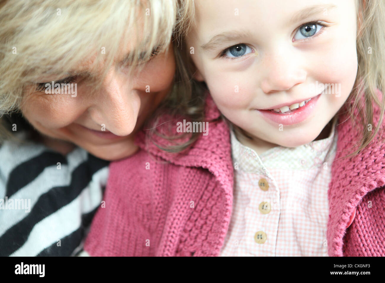 Ritratto di nonna con nipote Foto Stock