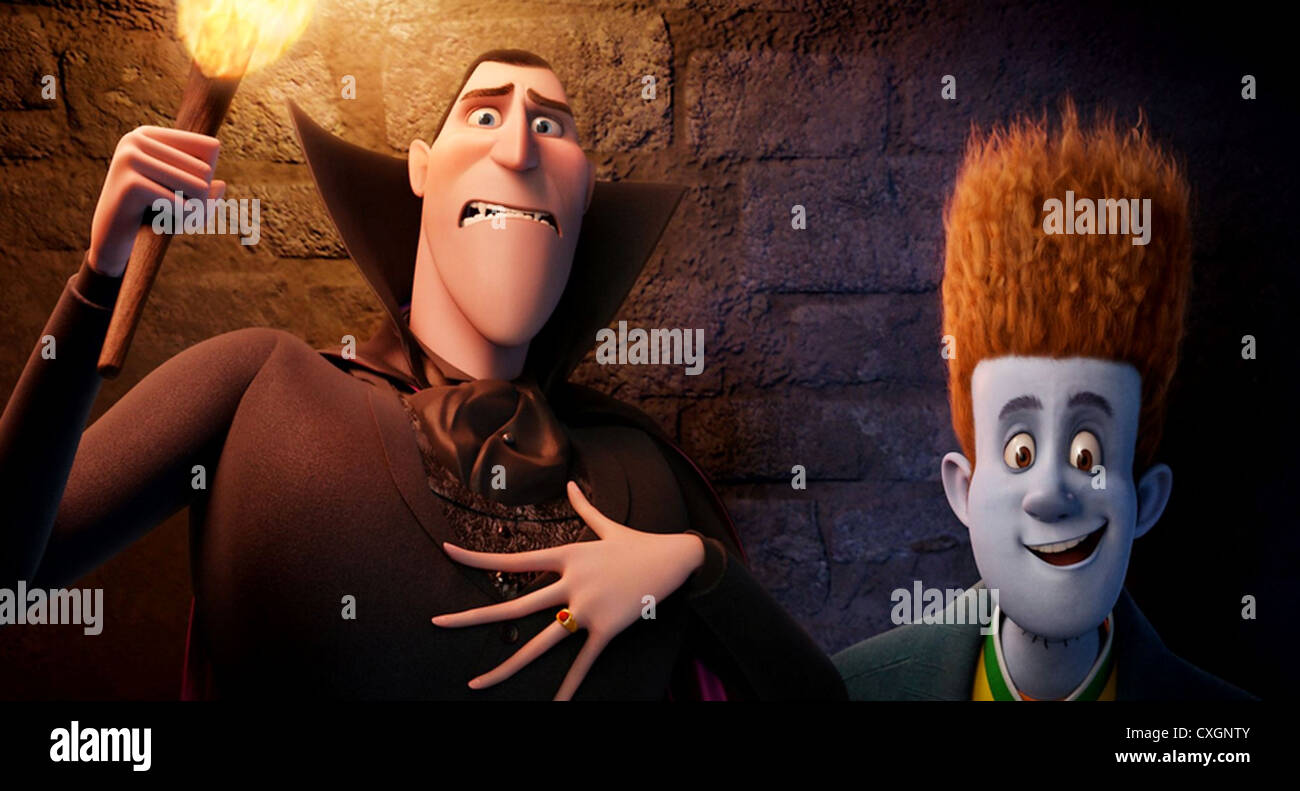 HOTEL TRANSILVANIA 2012 Columbia film di animazione con Dracula e Jonathan Foto Stock