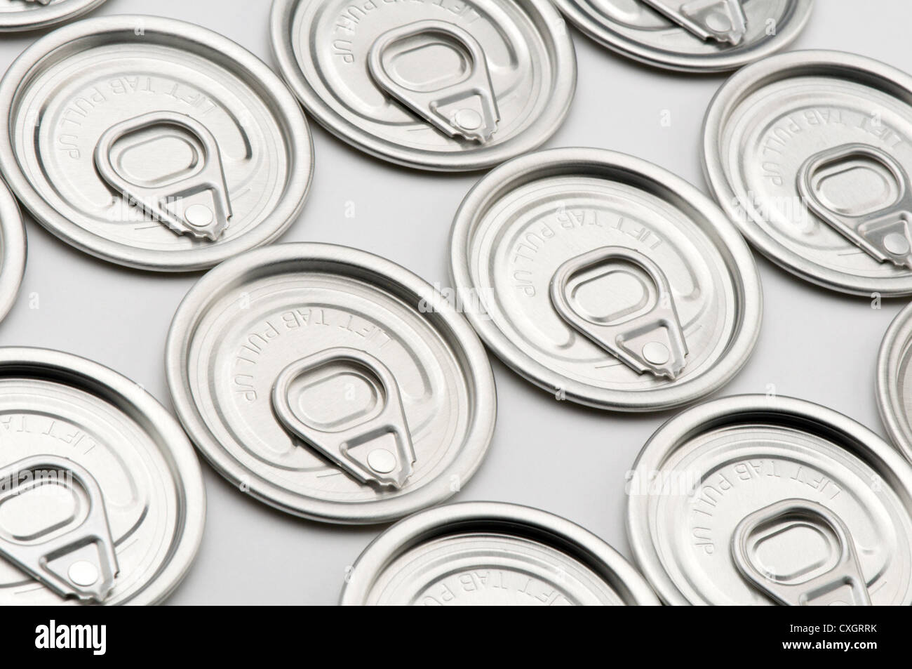 Lo stagno può tirare le linguette Foto Stock