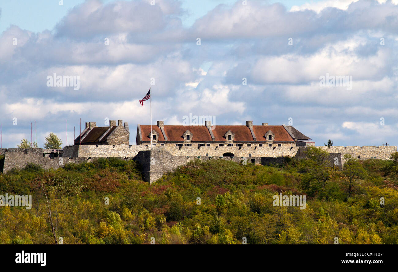 Fort Ticonderoga New York Stati Uniti d'America Stati Uniti America Adirondack State Park Foto Stock