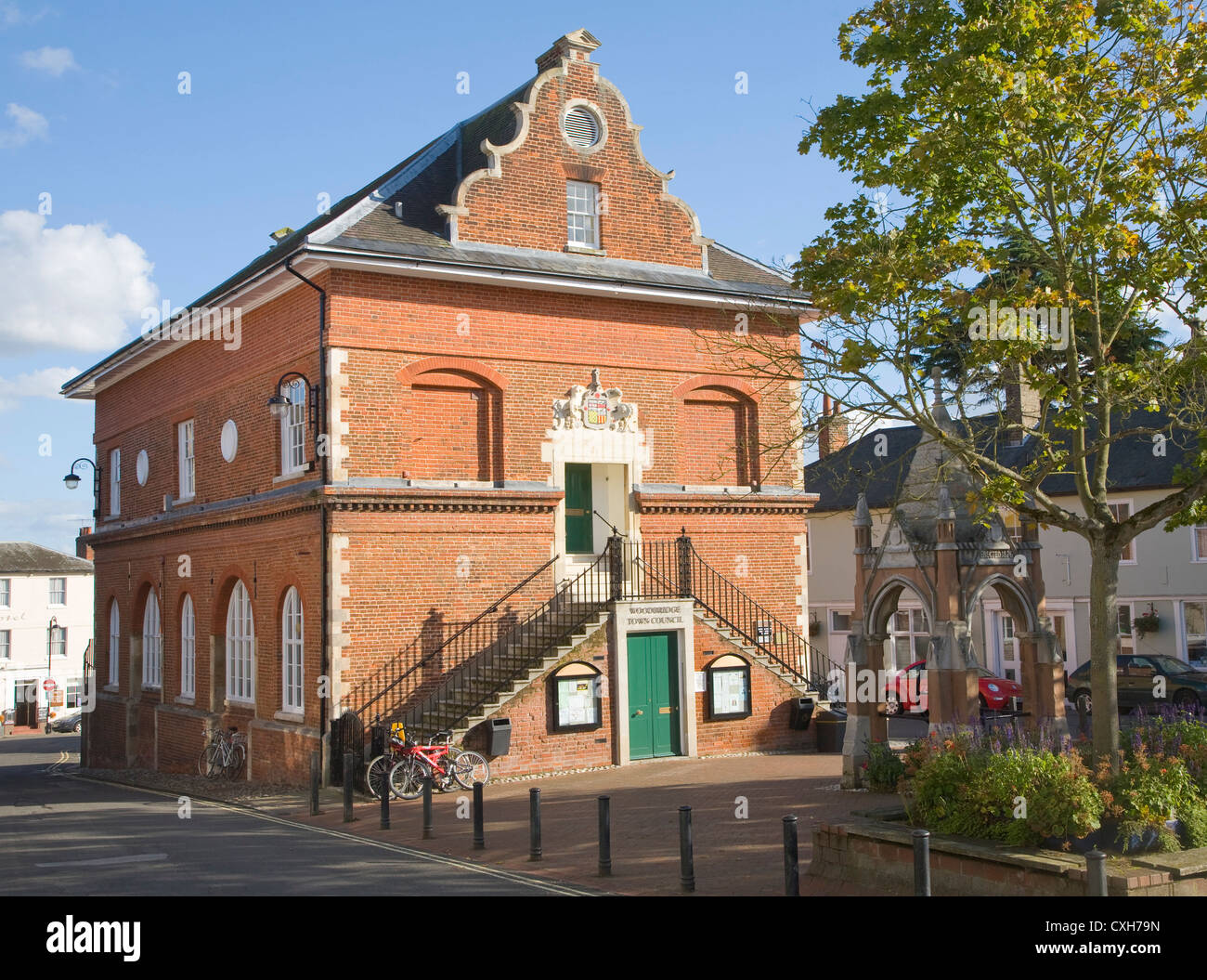 Shire Hall municipio Collina di Mercato Woodbridge Suffolk in Inghilterra Foto Stock