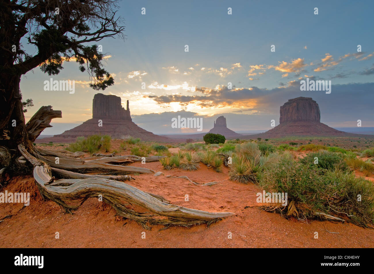 Il Monument Valley, Utah, Stati Uniti d'America Foto Stock