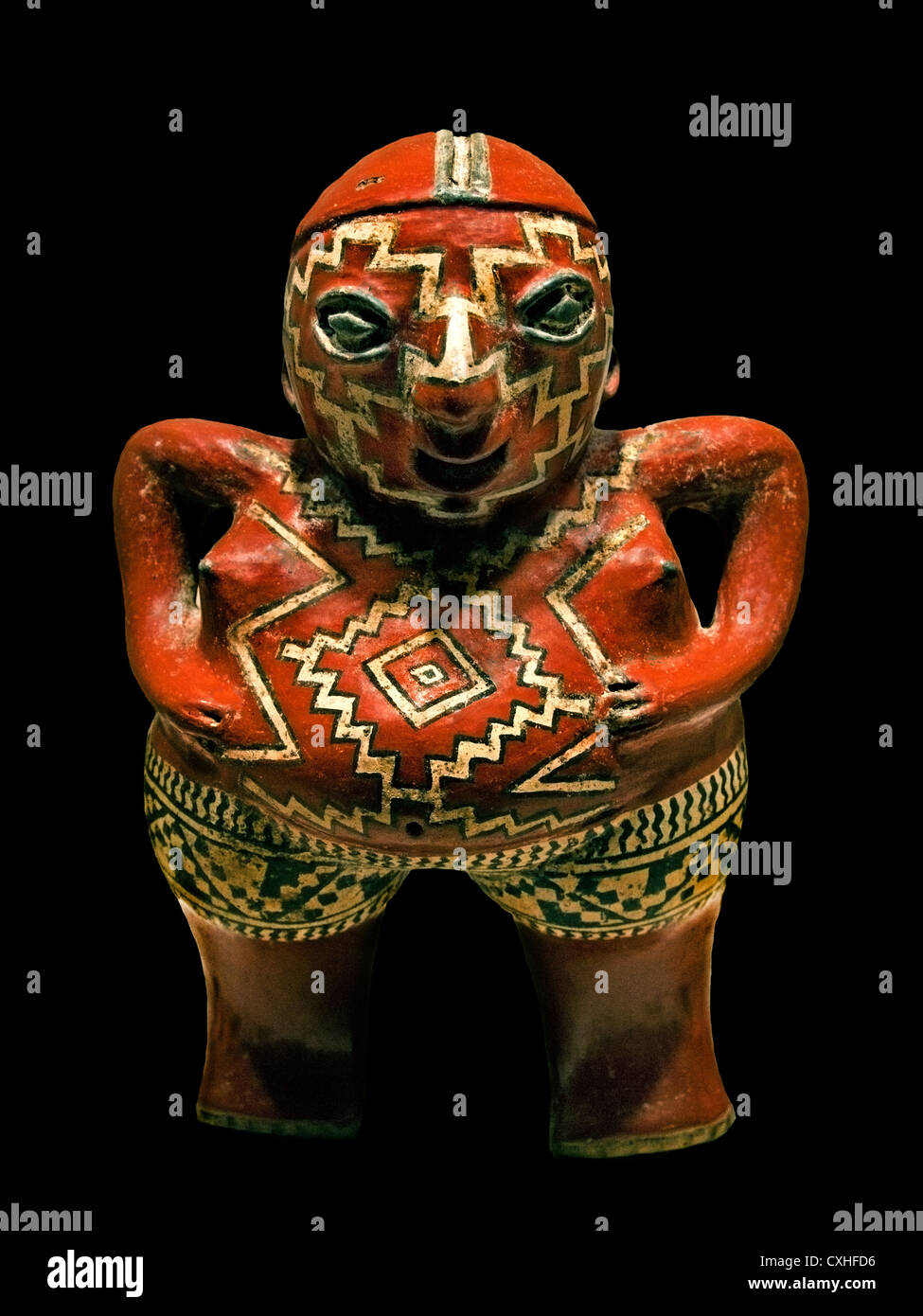 La figura femmina 3rd-I secolo A.C. Mesoamerica Messico Michoacan Guanajuato Chupicuaro Ceramica Foto Stock
