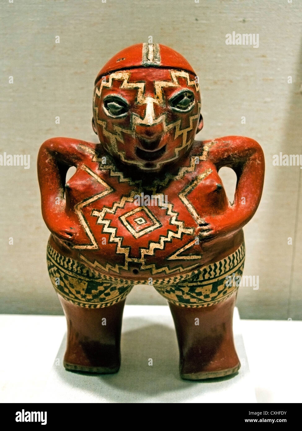 La figura femmina 3rd-I secolo A.C. Mesoamerica Messico Michoacan Guanajuato Chupicuaro Ceramica Foto Stock