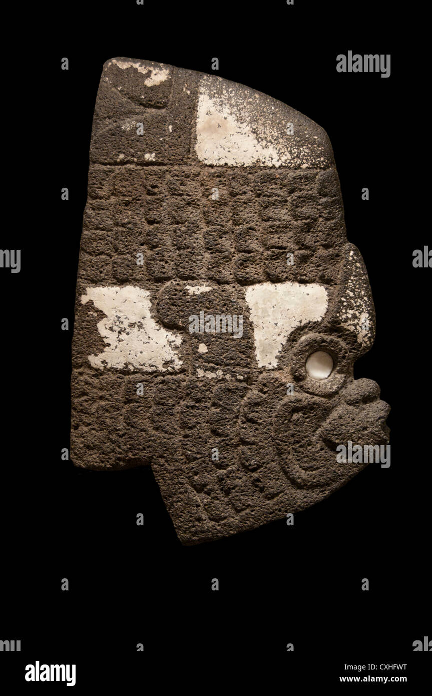 Pesce Hacha 6th-VIII secolo Mesoamerica Messico Veracruz Stone 38 cm scultura in pietra Foto Stock
