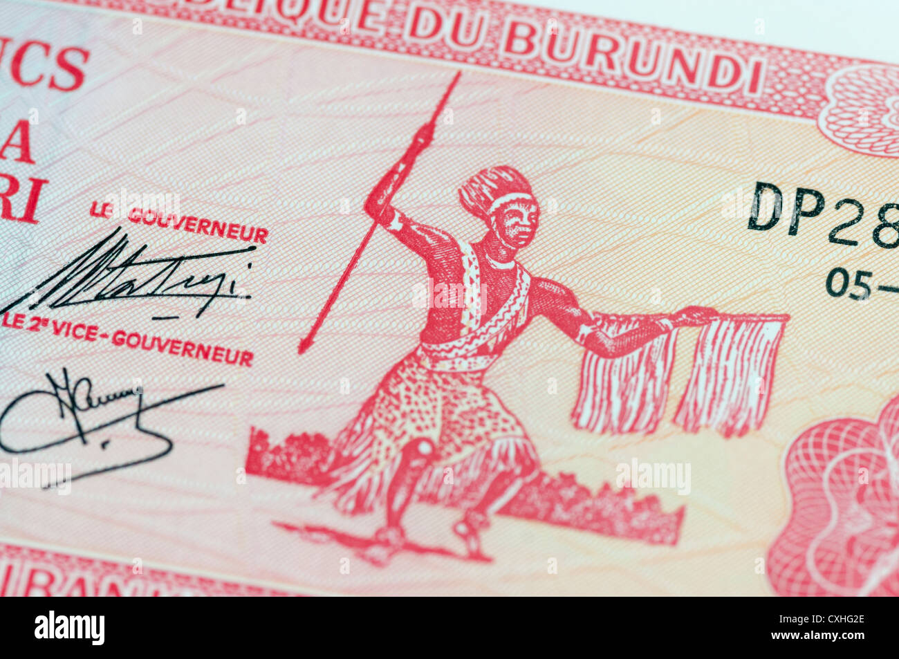 20 burundesi Franc banconota Foto Stock