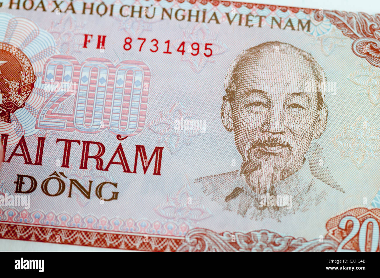 200 vietnamita di Dong banconota Foto Stock