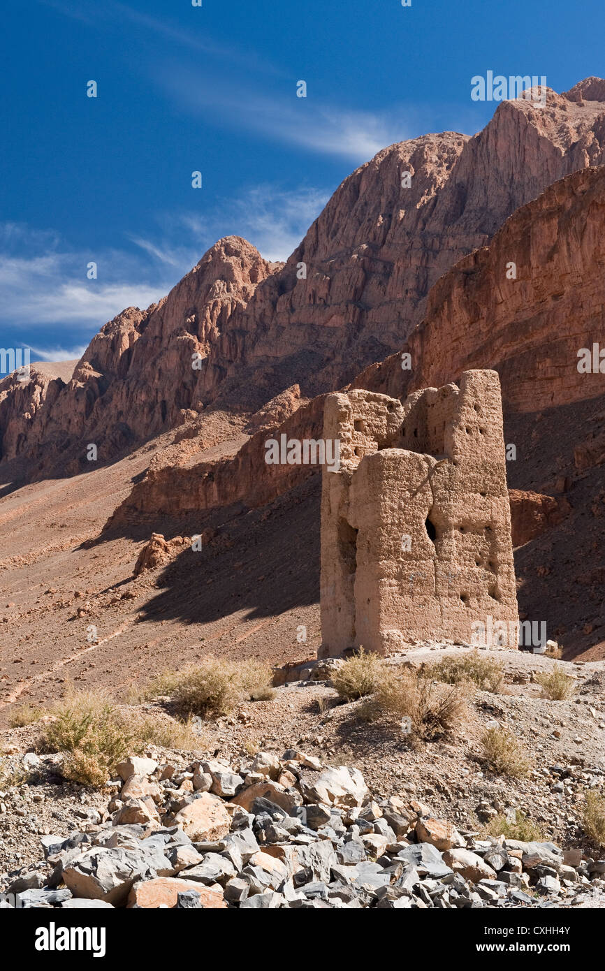 Torre Moresca in Marocco Montagne Atlas Foto Stock