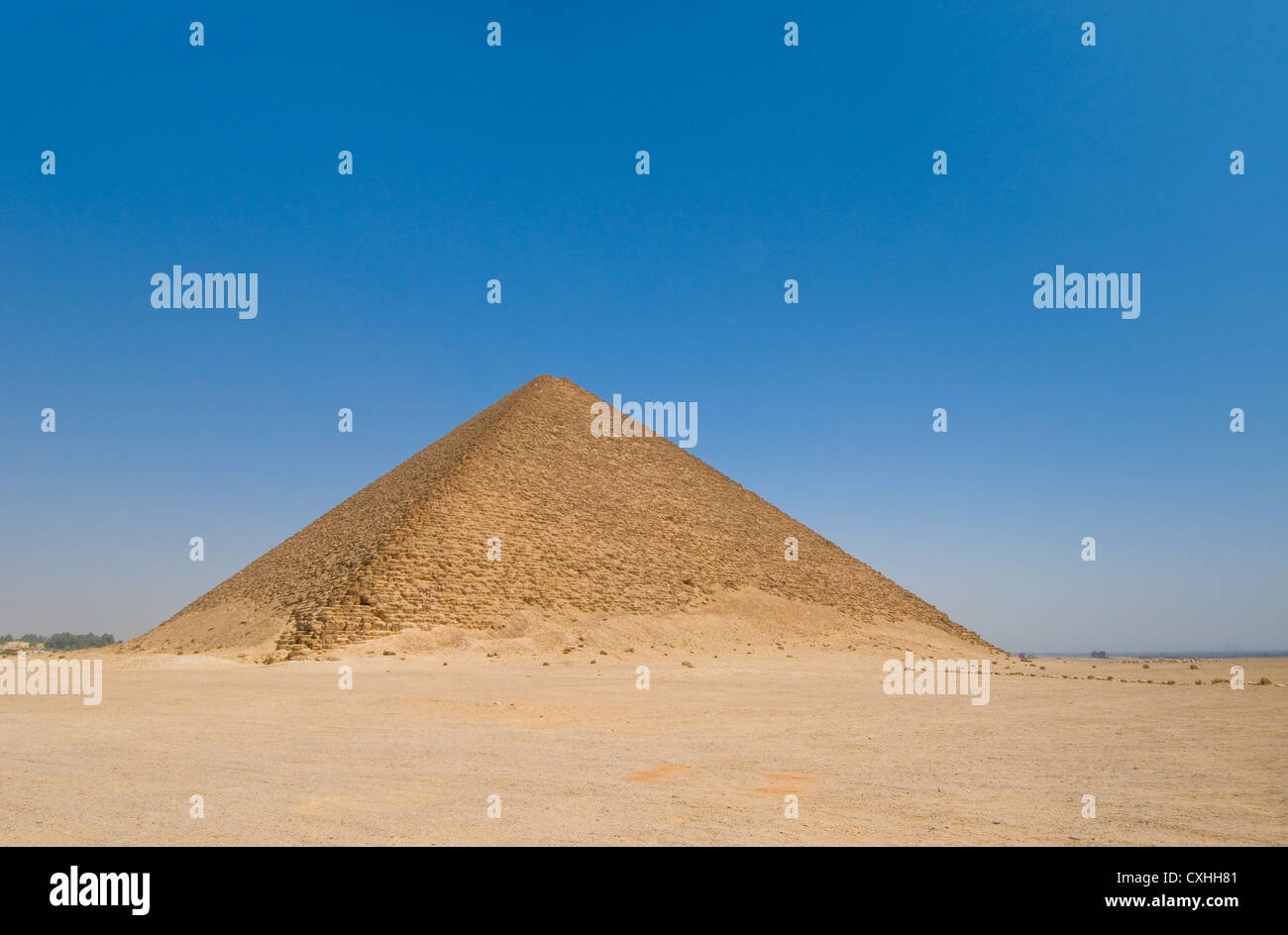 Red piramide a Dahshur, Il Cairo, Egitto Foto Stock